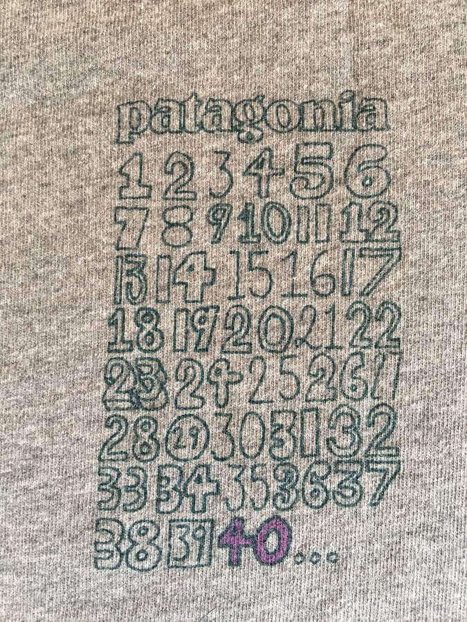 パタゴニア tシャツ 40周年